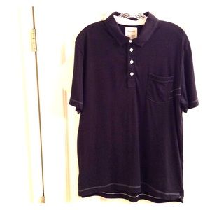 Billy Reid Black Polo Shirt